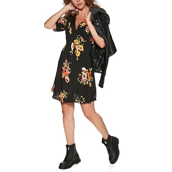 Free People Neon Garden Mini Dress - Picture 3 of 9